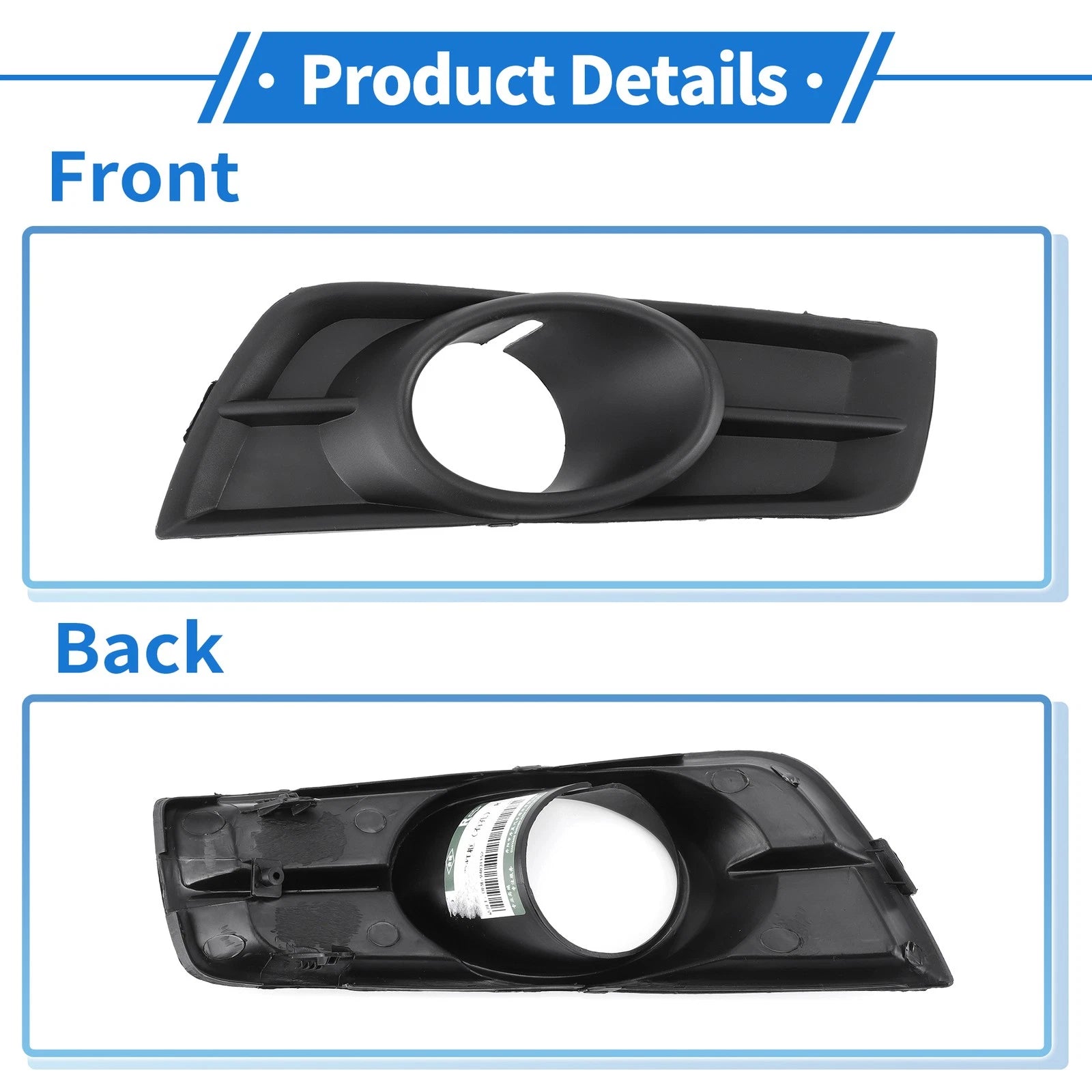 1 Pc Fog Light Grill for Chevrolet Cruze (2011–2015) No.GM1039133