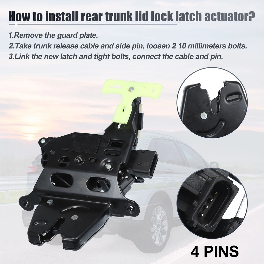 Trunk Lid Latch Lock Actuator Motor for Chevrolet Cobalt (2005–2010) No.20774886