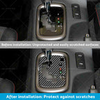 Carbon Fiber Gear Shift Sticker Trim for Toyota Hilux Revo (2015–2023) RHD