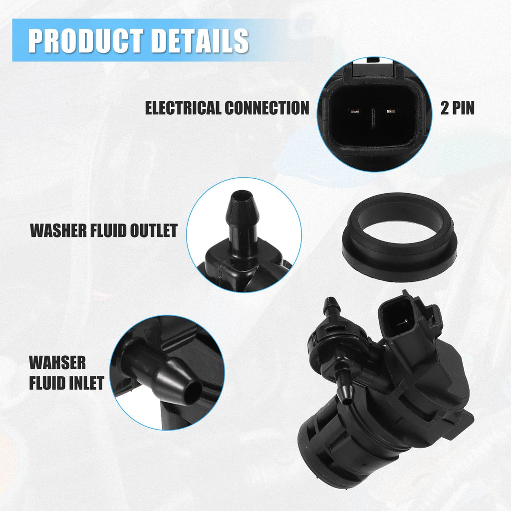Windshield Washer Motor Pump No.BBP1-67-482 for Mazda 3 (2010–2018)