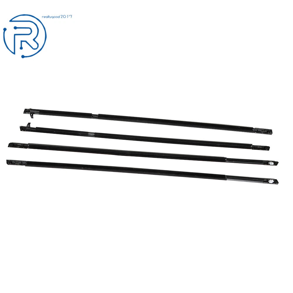 Set of 4 Chrome Weatherstrip Window Moulding Trim Seals for Accord (2003–2007)