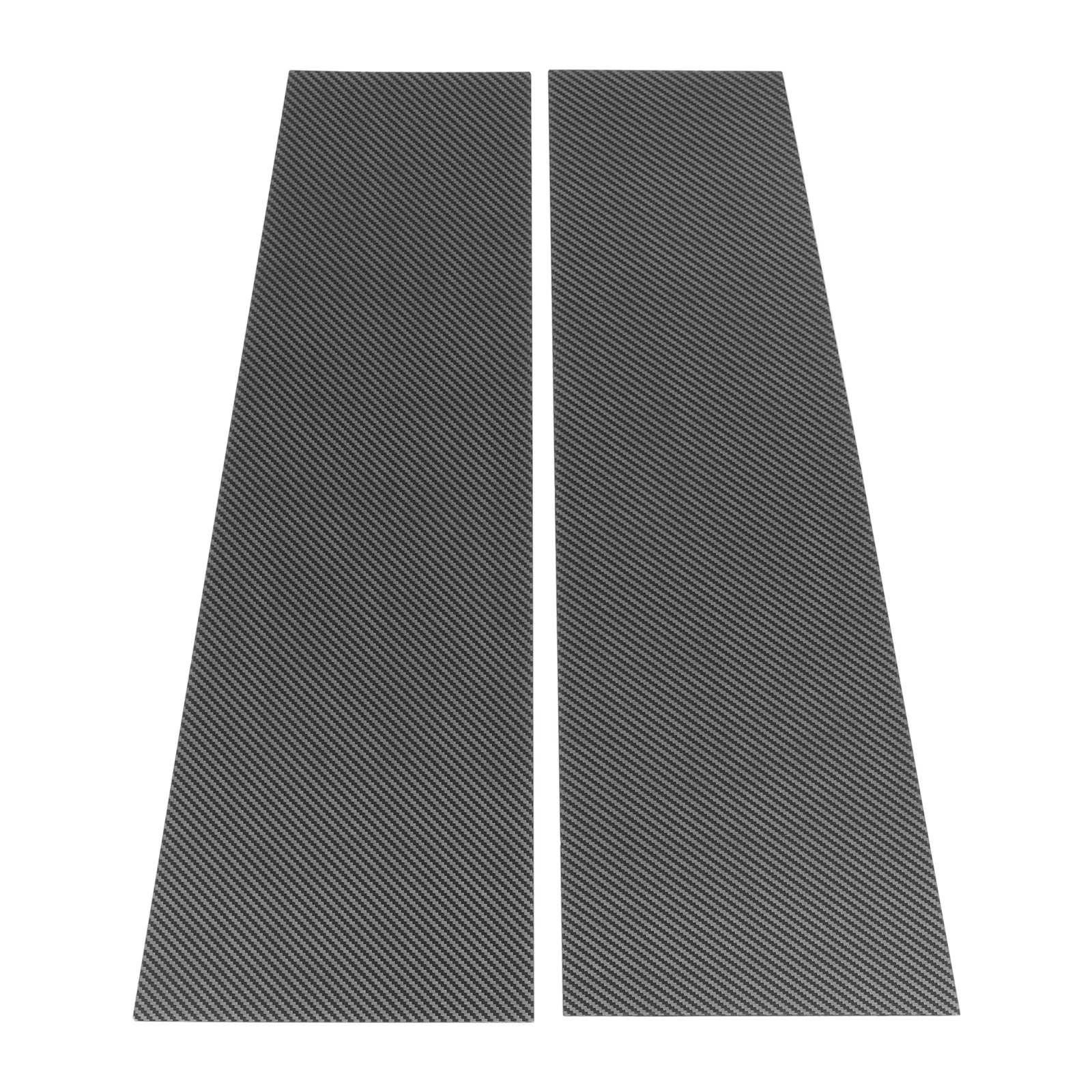 2X Door Pillar Window Trim for Ford Bronco (2021–2023) Carbon Fiber Black