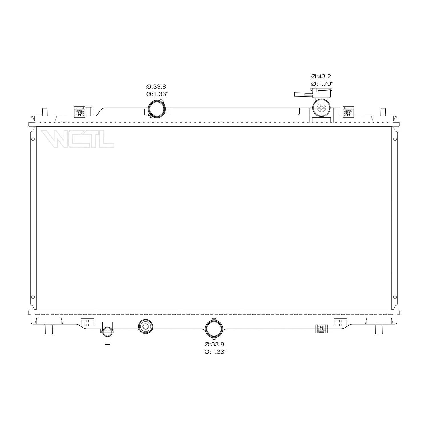 Replacement Plastic/Aluminum Radiator (See compatibility Chart)