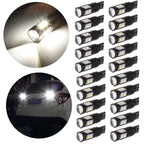 20X T10 White LED Backup Reverse Lights for Projector Lens Vehicles
