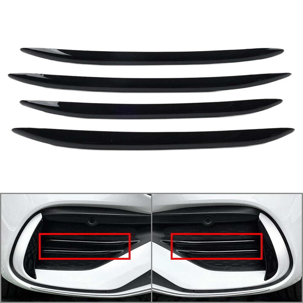 Front Bumper Splitter Fins for Benz C-Class W206 (2022–2023)