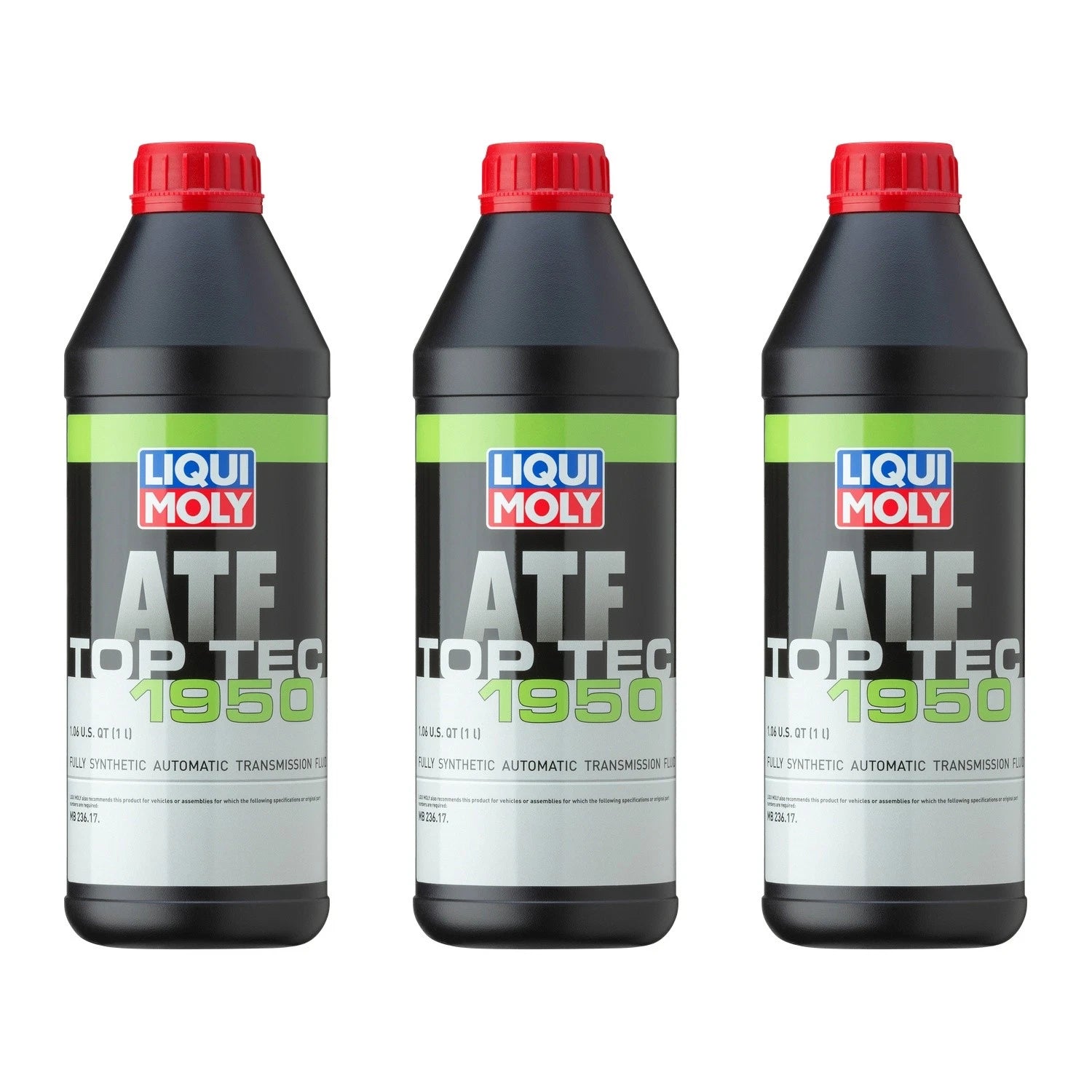 Set of 3 Liqui Moly Top Tec ATF 1950 Automatic Transmission Fluid (3L)
