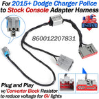 Stock Console Adapter Harness for Dodge Charger Police (2015–2020) #860012207831