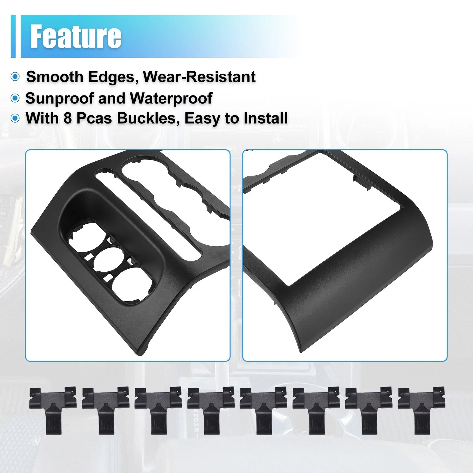 Dash Radio Bezel Center Trim Panel Cover for Ford F150 (2004–2008) 4L3Z1504302AAA