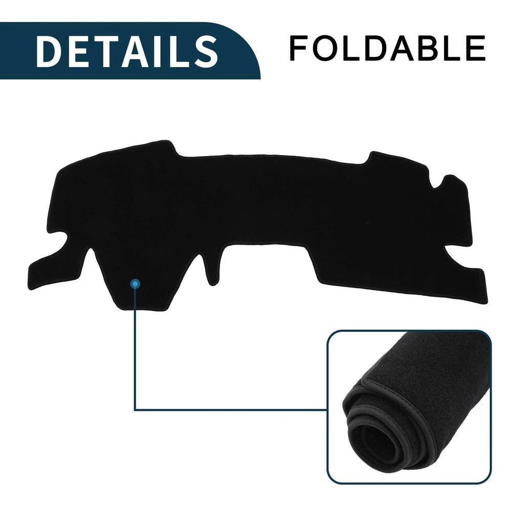 Dashboard Dash Cover Mat for Toyota Yaris Cross (2021–2023) - Black, Set of 1