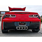 Perforated Exhaust Filler Plate with Red LED for 14-19 Chevy Corvette NPP