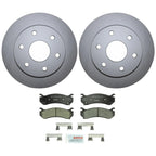 Front Brake Kit with 305mm Disc Rotors & Ceramic Pads for Cadillac Chevrolet GMC