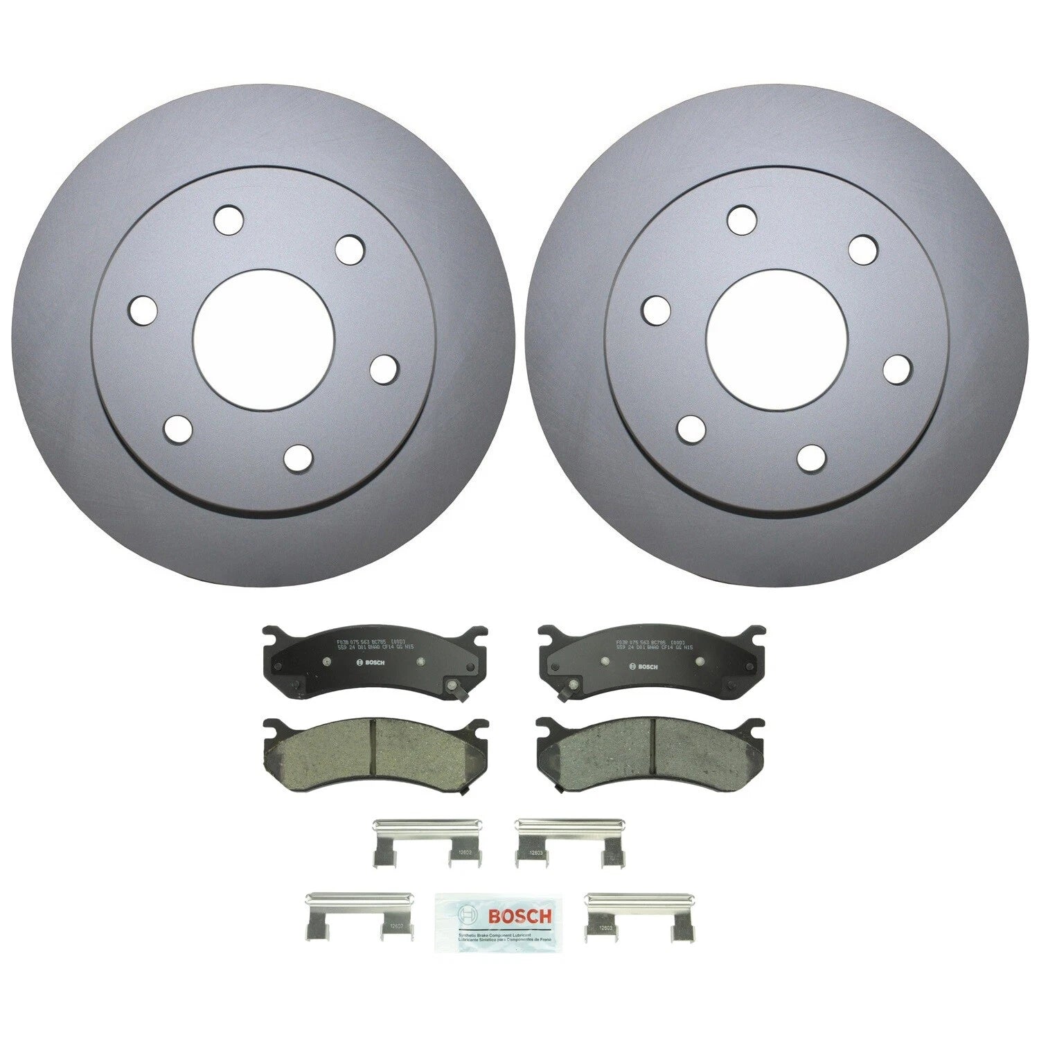 Front Brake Kit with 305mm Disc Rotors & Ceramic Pads for Cadillac Chevrolet GMC