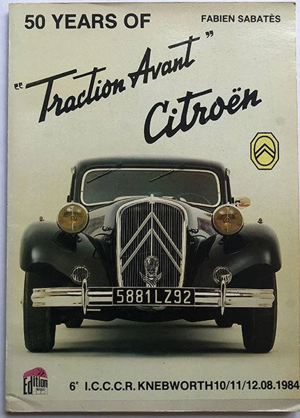 Citroen Traction Avant Commemorative Book for Citroen Traction Avant (1934-1957)
