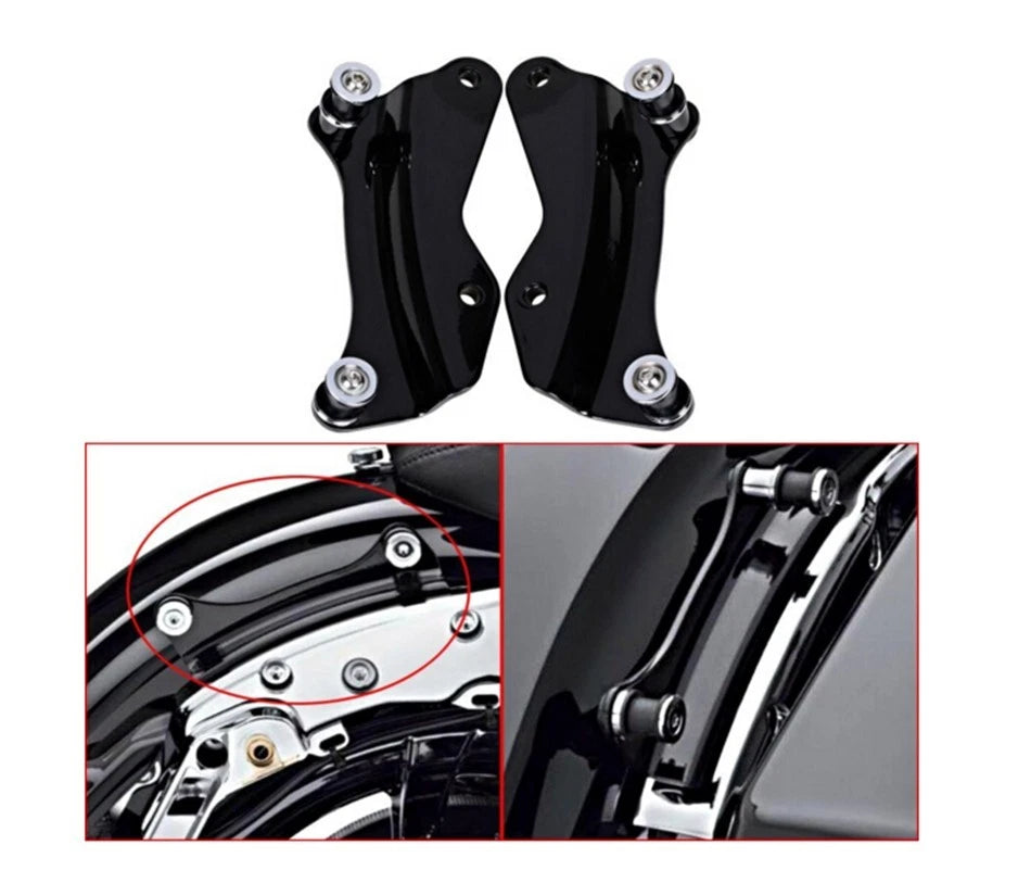4 Point Docking Hardware Kit for Harley Touring (2014–2019) FLHR FLHT FLHX FLTR Black