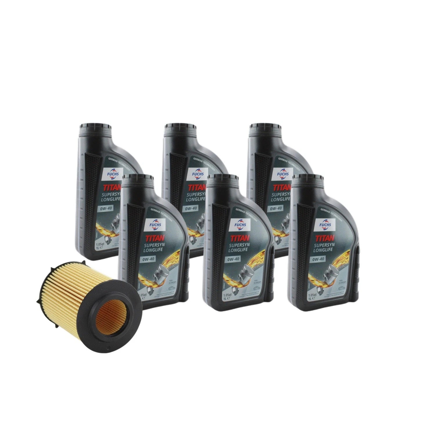 6L Fuchs TITAN SuperSyn LL 0W-40 Engine Oil Change Kit for X156 GLA250 (2015–2020)