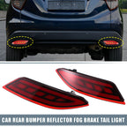 2X Rear Bumper Reflector LED Brake Turn Signal Light 33505T7SA01 for Honda HR-V (2016–2021)