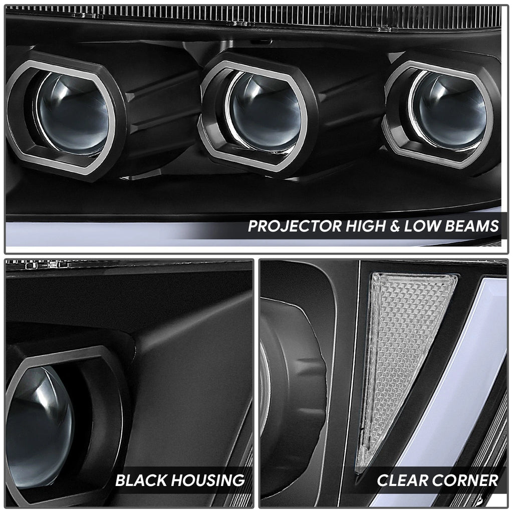 Sequential Tri-Projector LED DRL Headlight Lamps for Ram 1500 (2019–2024)
