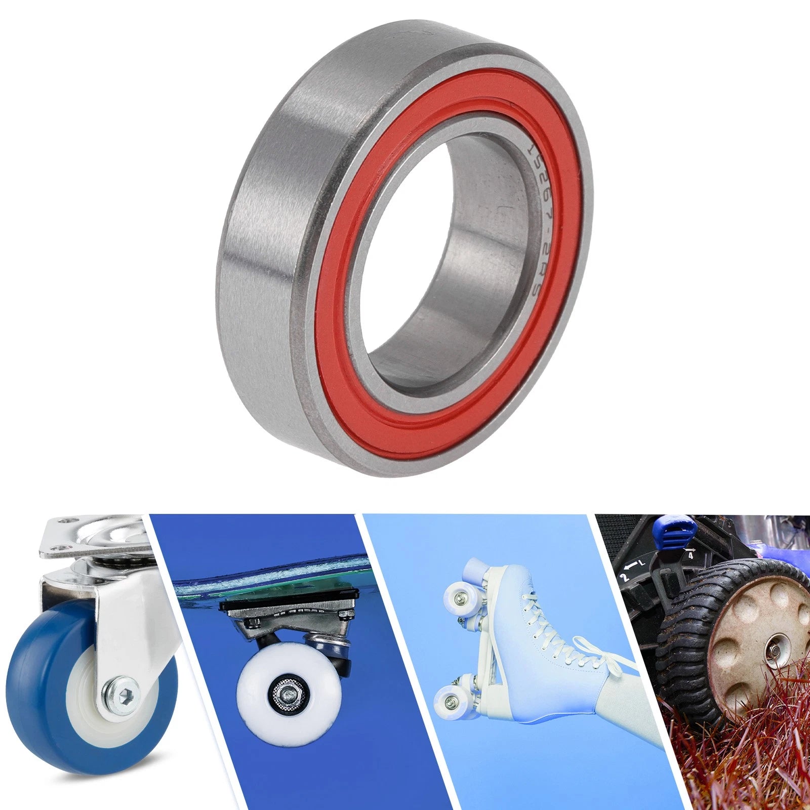 Deep Groove Ball Bearing 15x26x7mm for Scooter Skateboard (15267-2RS)