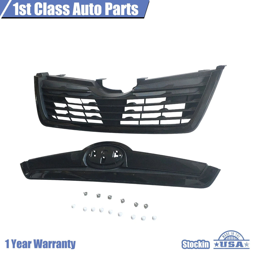 Glossy Black Front Bumper Upper Grille for Subaru Forester (2019-2021)