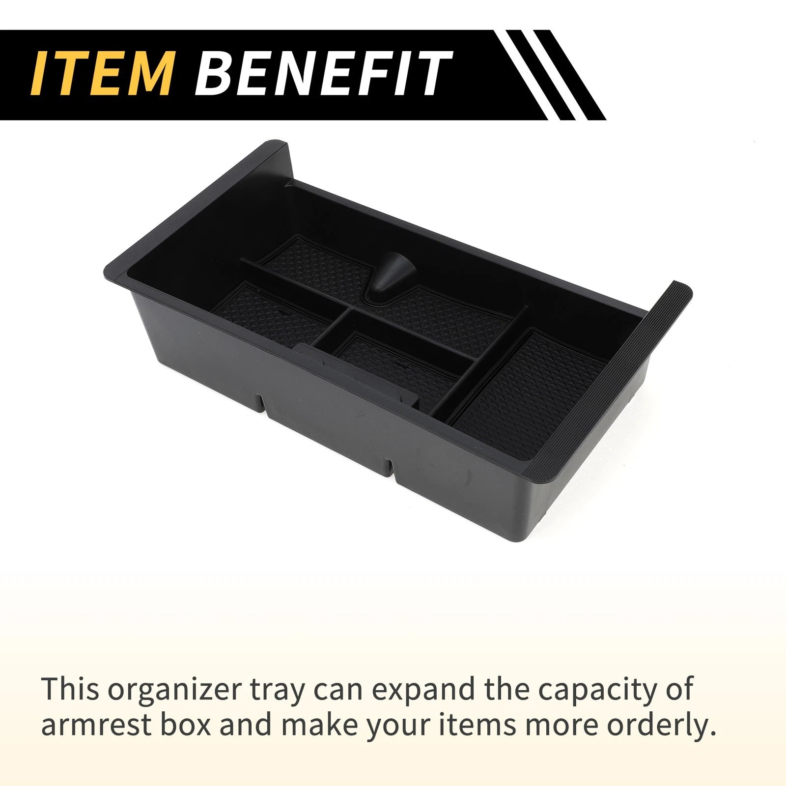 Center Console Organizer Tray for Chevy Silverado 1500, GMC Sierra (2014–2023)