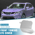 Front Bumper Tow Hook Cover 622A0-4BA0A for Nissan Rogue (2014–2016) Silver Tone
