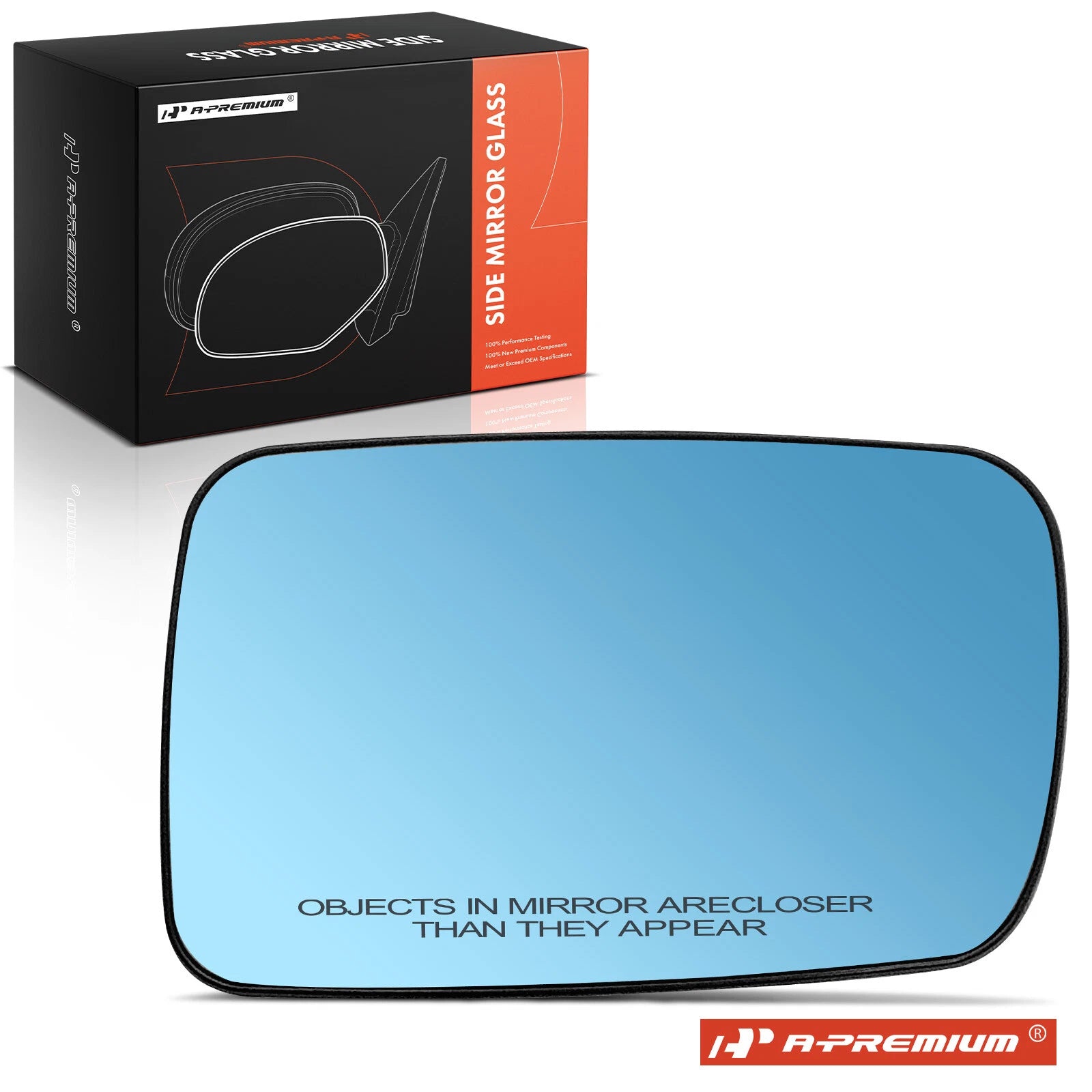 Heated Right Blue Power Mirror Glass for BMW E46 E65 (1998–2006)