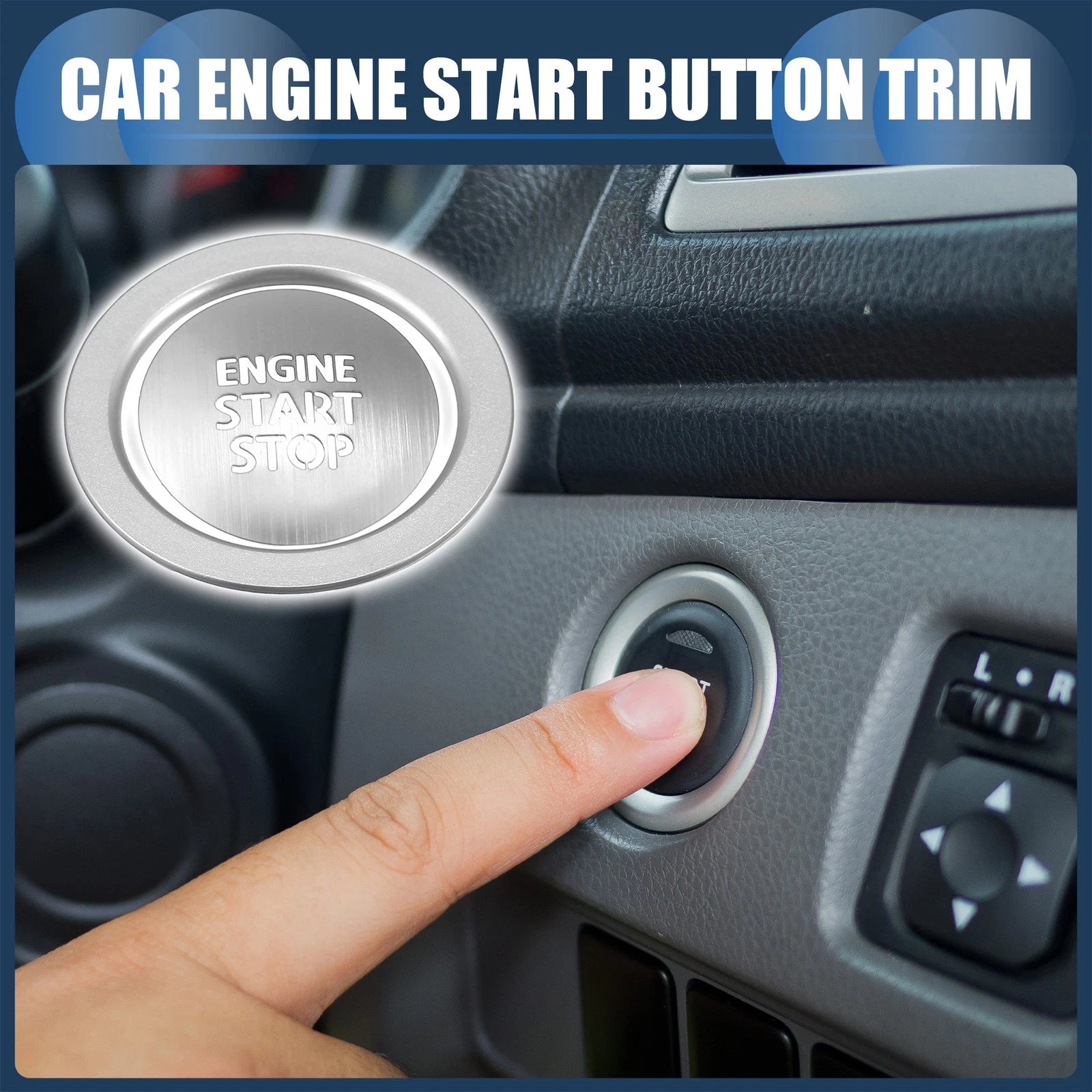 Engine Start Stop Button Cover Set for Toyota Alphard 30 Series (2015–2020)