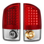 Set of 2 Full LED Tail Brake Light Lamps for Dodge Ram 1500 2500 3500 (2002–2006)