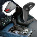 Carbon Fiber Gear Shift Knob Cover Sticker for Audi A7 S6 S7 RS7 (2012–2023)