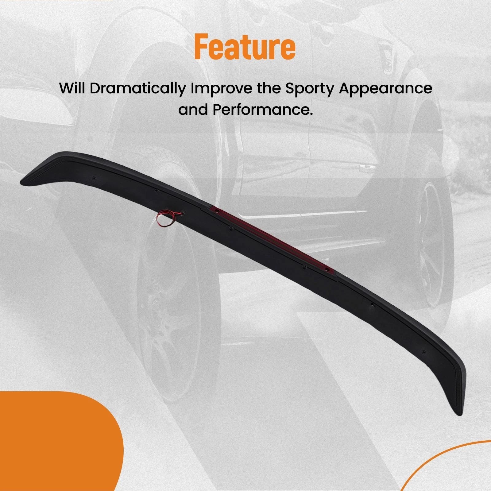 Gloss Black Spoiler Wing for Nissan Altima (2016-2018)