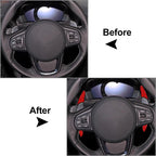 Steering Wheel Shift Paddle Extensions for BMW 1 2 3 4 5 6 7 Series (Carbon Red)