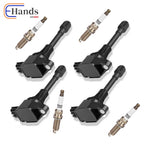 Set of 4 Ignition Coils + 4 Spark Plugs for Nissan Altima Cube 2.5L (2007–2012)