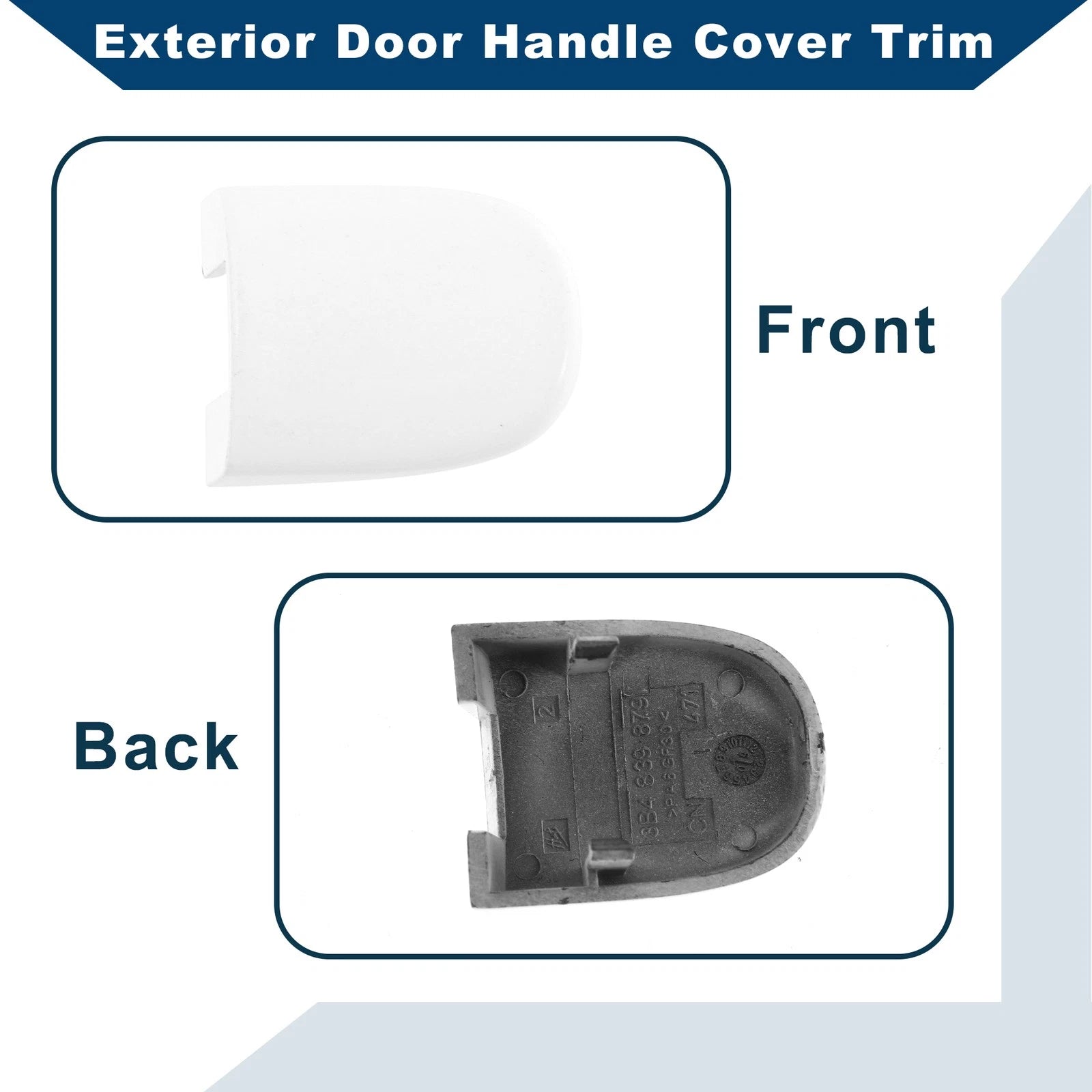 Exterior Door Handle Cover Trim for VW Golf (1999–2006), Audi TT (1998–2006) White