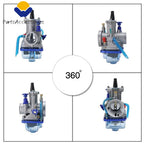 PWK34 Carburetor for Suzuki RM 125 250 370 500, Yamaha YZ 125 175 250 (All Years)