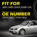 2X Roof Drip Molding for Lexus IS300 Toyota Altezza (2001–2005)