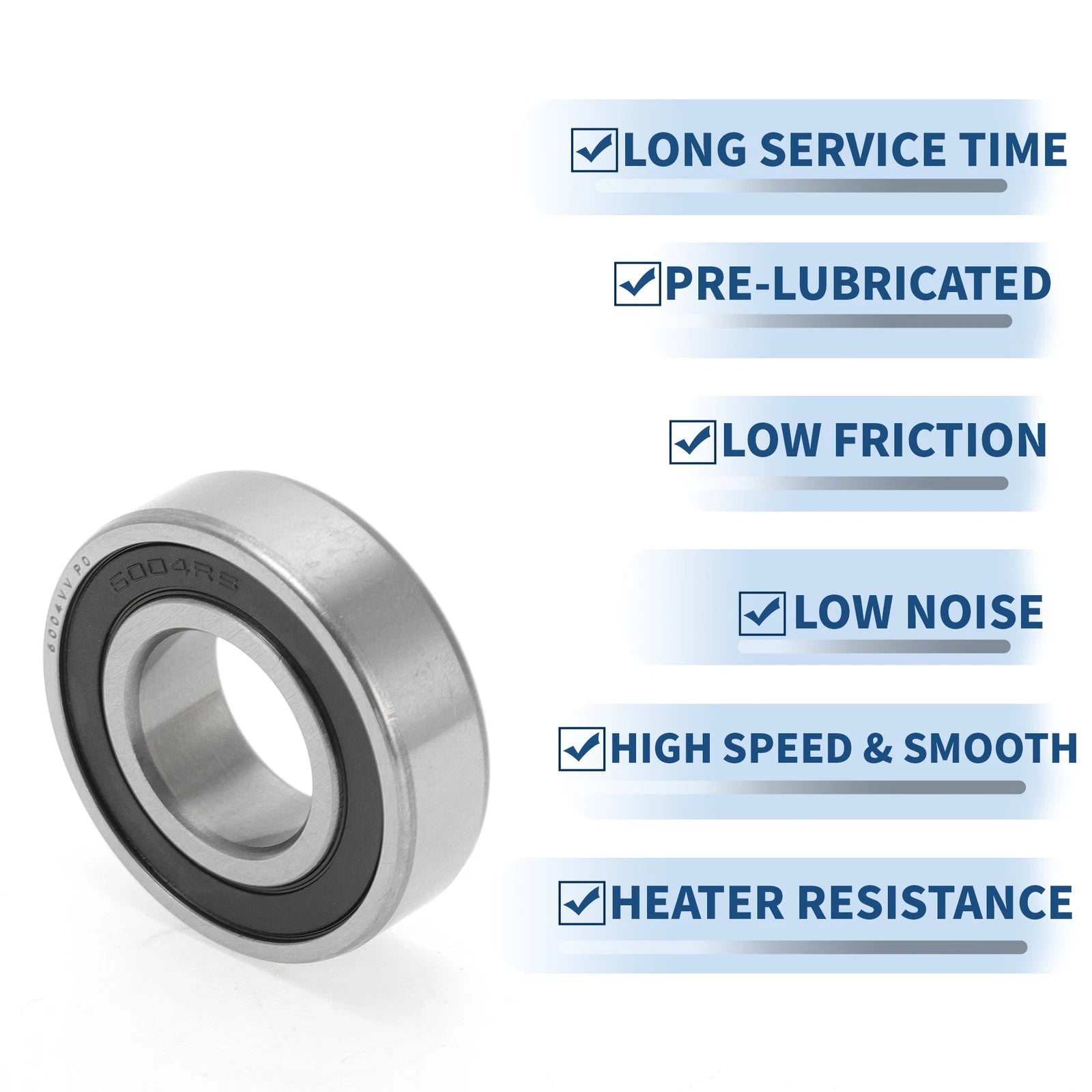 Deep Groove Ball Bearing 6004VV for Scooter Skateboard Wheel (20x42x12mm)