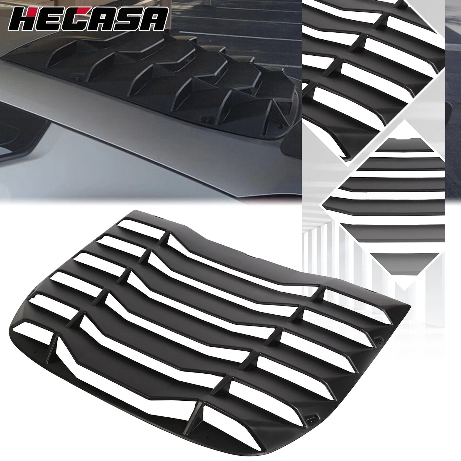 Rear Window Louver Sun Shade Vent for Nissan 370Z (2009–2020)