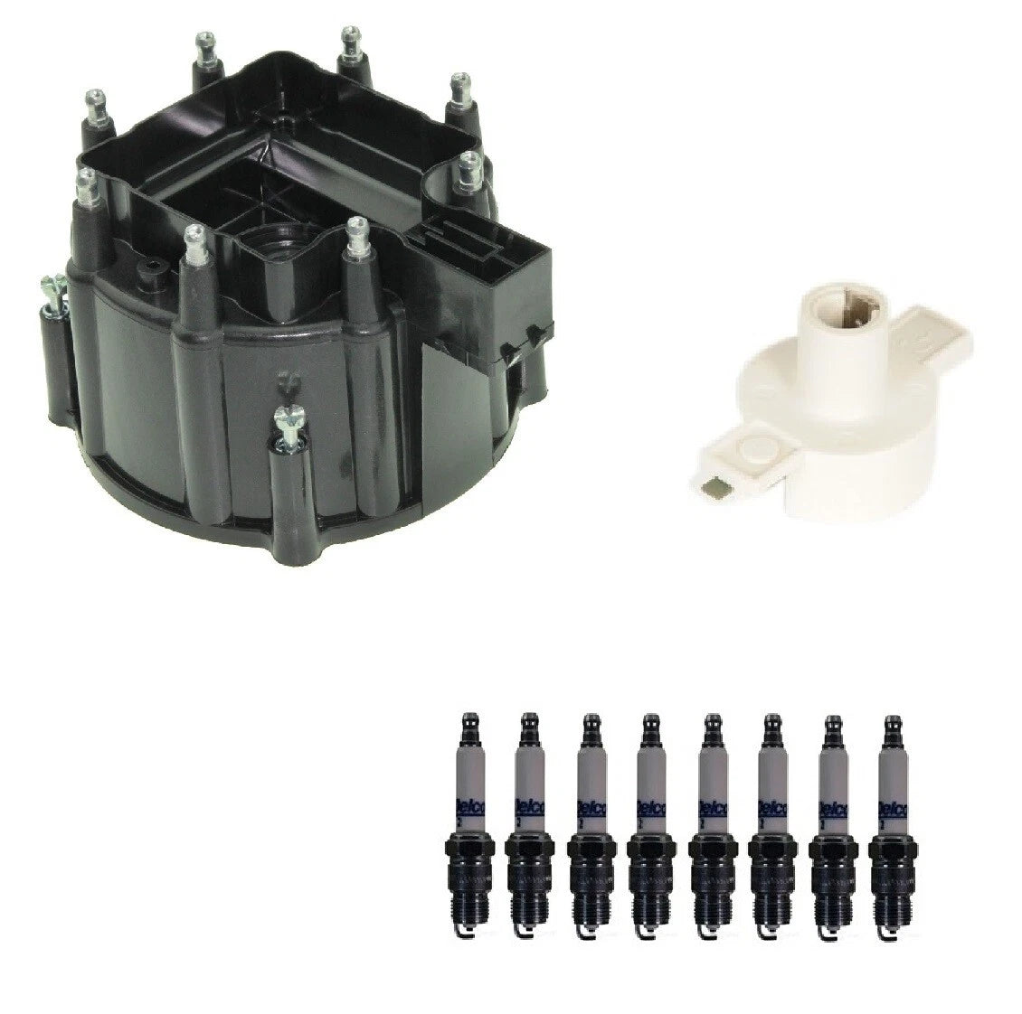 Distributor Rotor Cap & Spark Plugs Kit for Chevy Pontiac 5.0L V8 (1987)