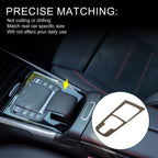 Center Console Panel Sticker for Mercedes-Benz GLA/GLB/EQA/EQB (2020–2024) Deep Brown