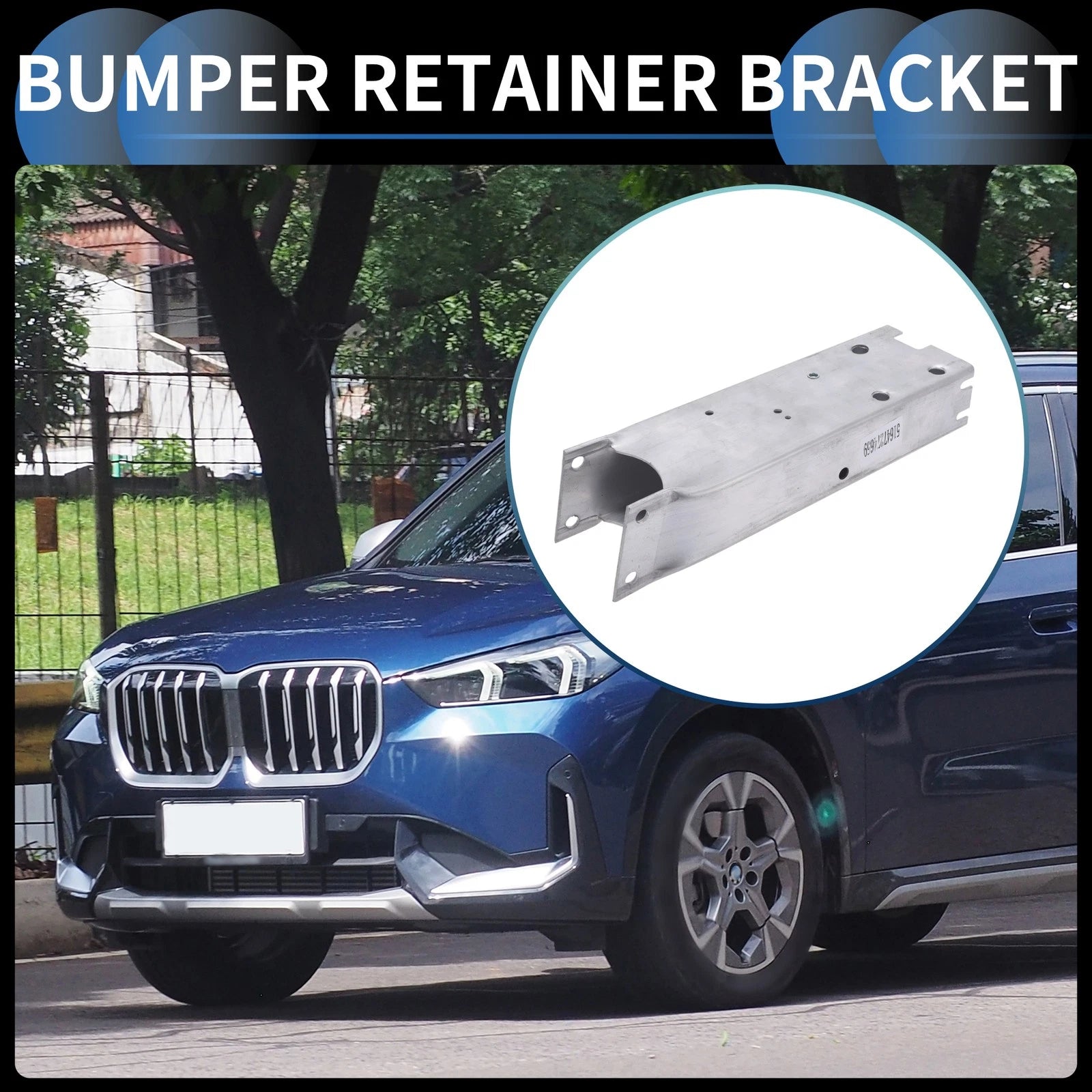 1 Pc Left Front Bumper Retainer Bracket No. 51647274659 for BMW X4 (2015–2018)