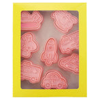 8 Piece Vehicle Car Theme Cookie Cutters Set - Food Safe Baking Tools
