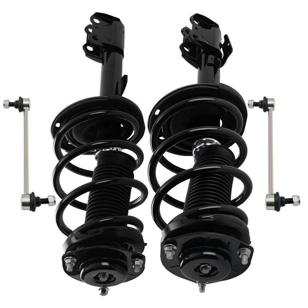 Set of 4 Front Struts Assembly Sway Bar Links for Toyota Highlander (2008–2011)