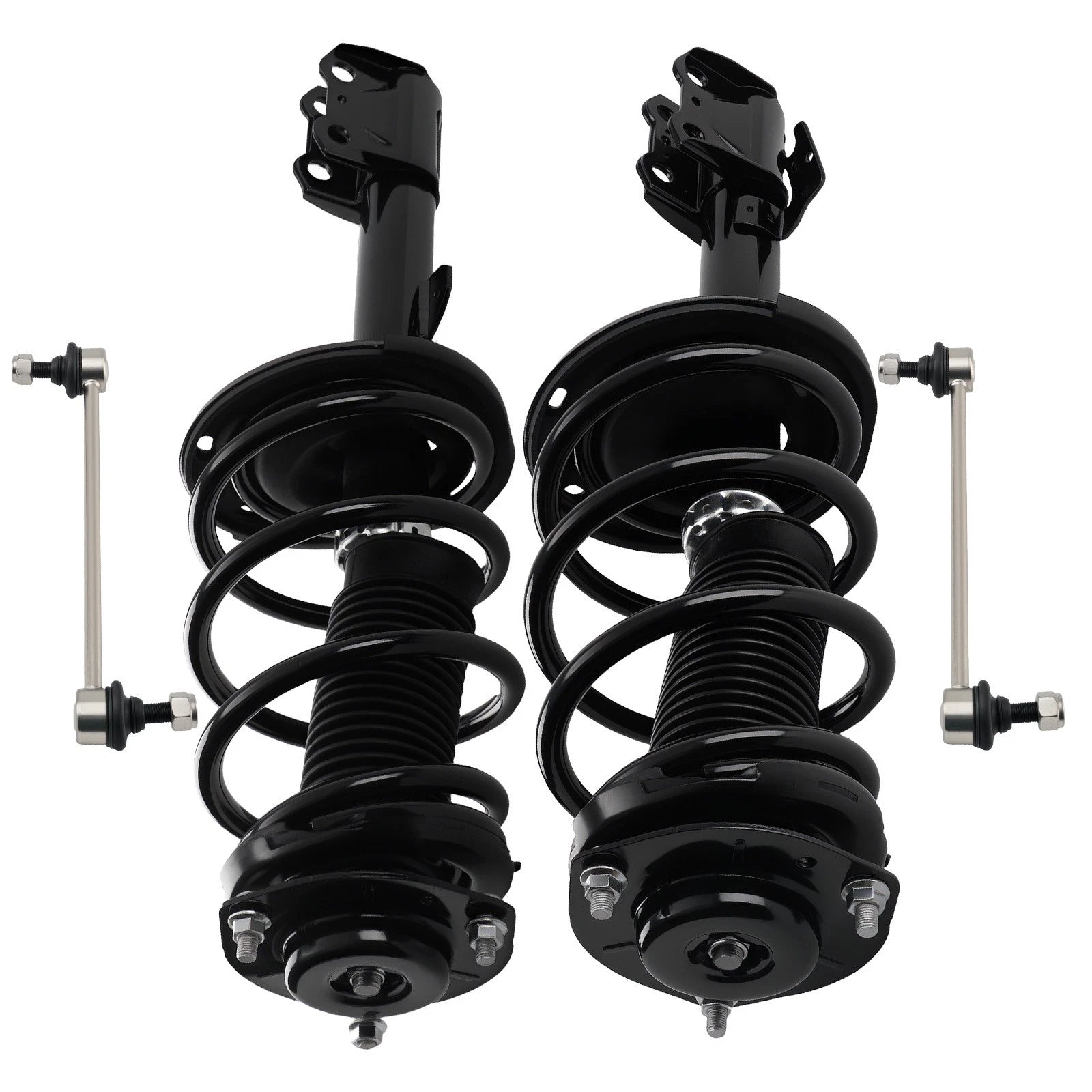 Set of 4 Front Struts Assembly Sway Bar Links for Toyota Highlander (2008–2011)