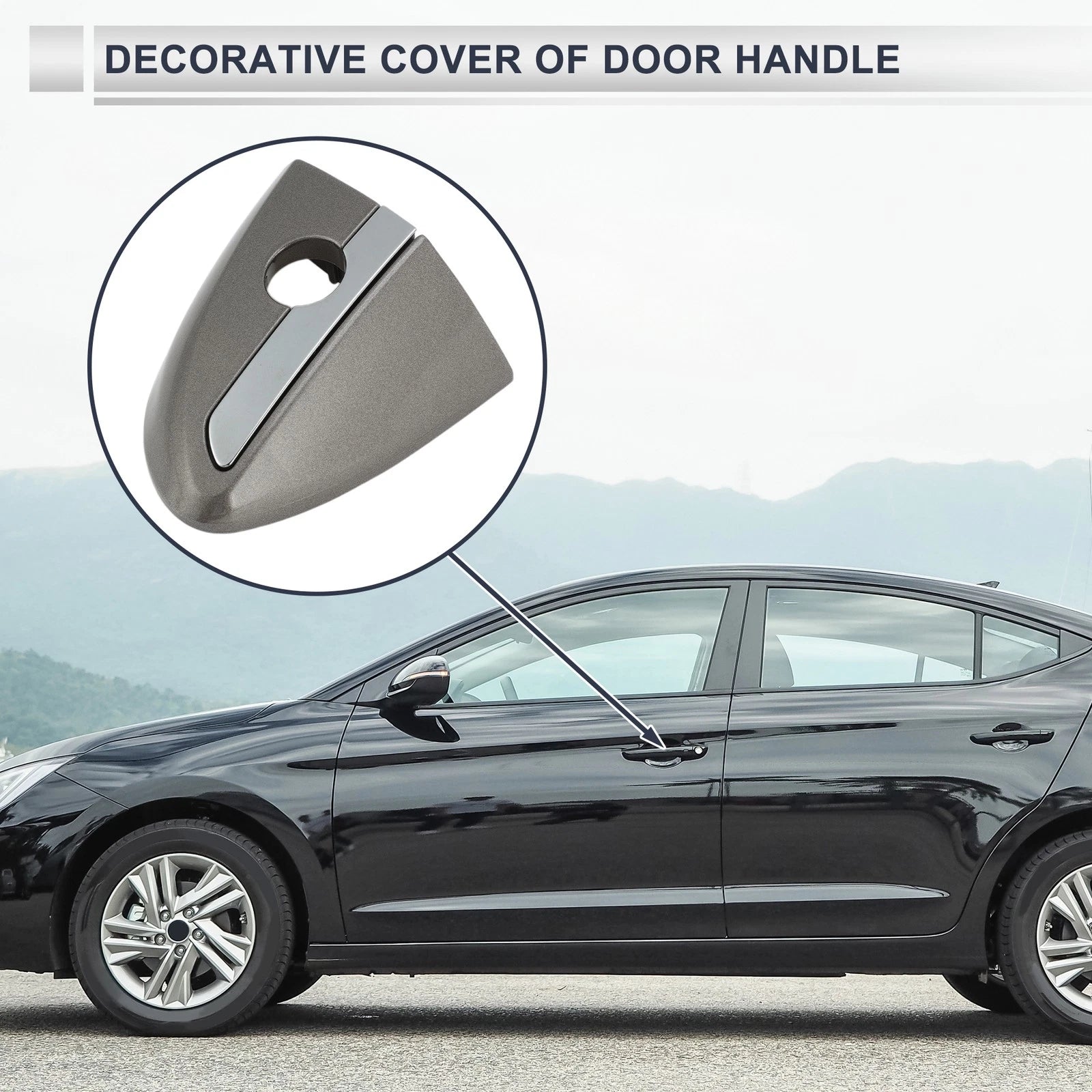 Front Left Door Handle Lock Cylinder Cover for Toyota Corolla (2014–2018)