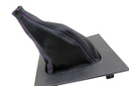 Leather Manual Shift Boot Cover for Ford Mustang (1987–1993) Purple Stitch