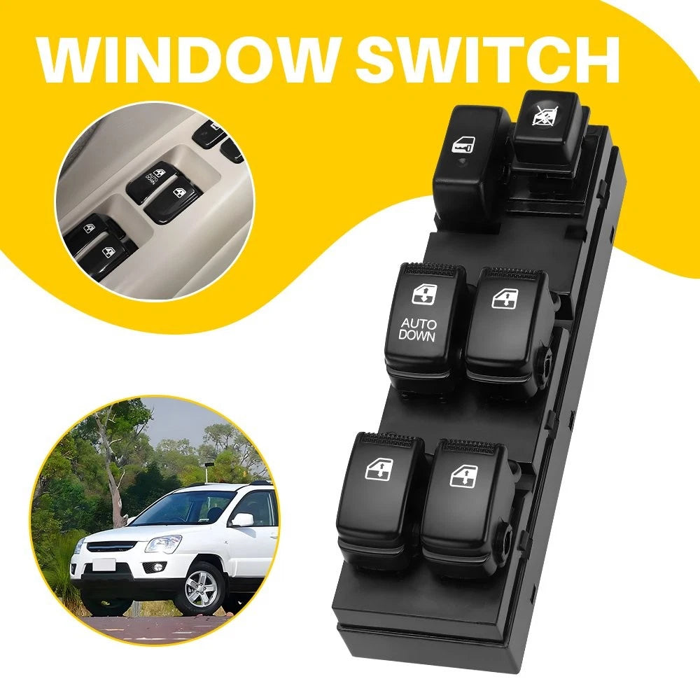 Power Window Switch for Kia Sportage (2005–2009) 14 Pin, Driver Side Front Left