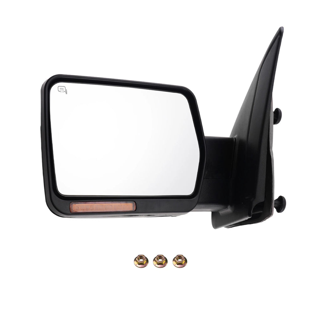 Left Side View Mirror for Ford F-150 (2004–2014) Chrome Power Heated