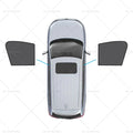 Set of 2 Magnetic Mesh Sun Blind Shades for Mazda CX-30 (2019–2025)