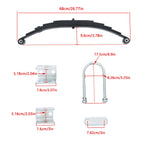 Single Trailer Axle Suspension Kit for 6000 lbs Capacity (Year Range)