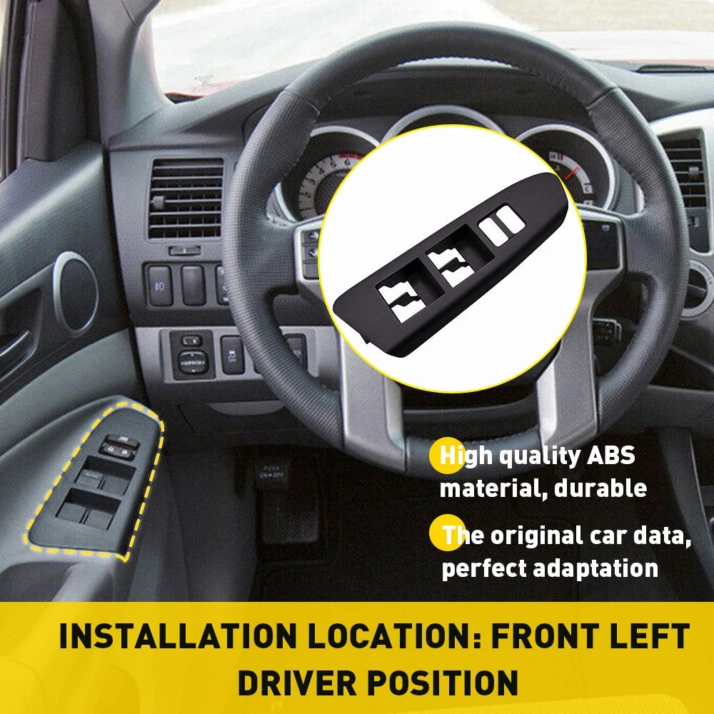 Front Left Master Power Window Switch Bezel for Toyota Tacoma (2012–2015)